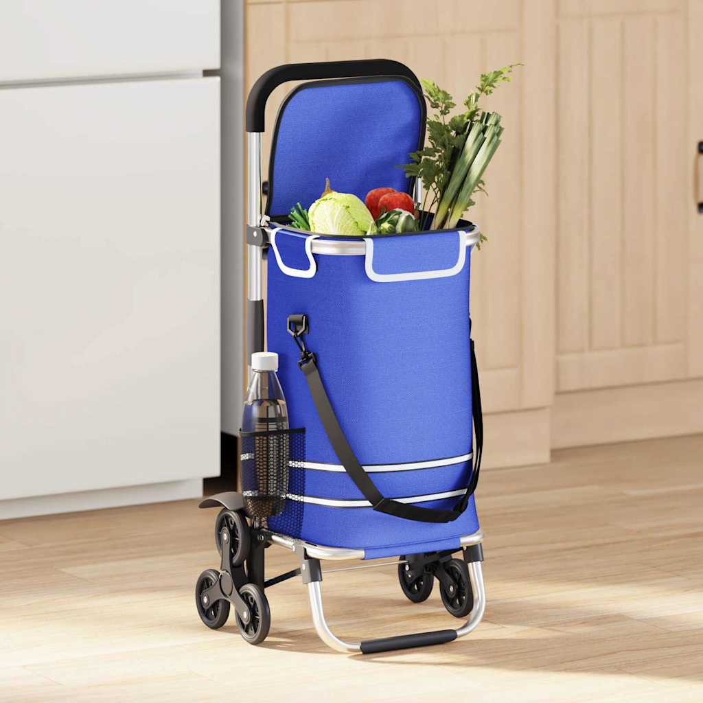 Shopping Trolley 1 Blue 47 x 39 x 100.5 cm Oxford fabric