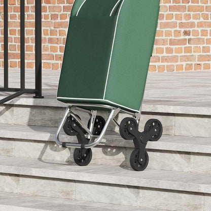 Shopping Trolley Folding Green 39.5 x 33 x 93 cm Oxford fabric