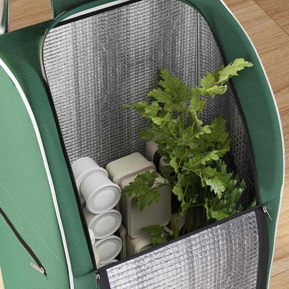 Shopping Trolley Folding Green 39.5 x 33 x 93 cm Oxford fabric