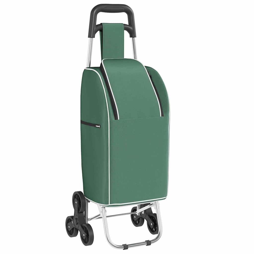 Shopping Trolley Folding Green 39.5 x 33 x 93 cm Oxford fabric