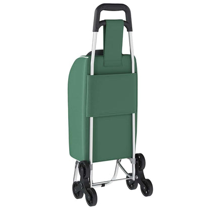 Shopping Trolley Folding Green 39.5 x 33 x 93 cm Oxford fabric
