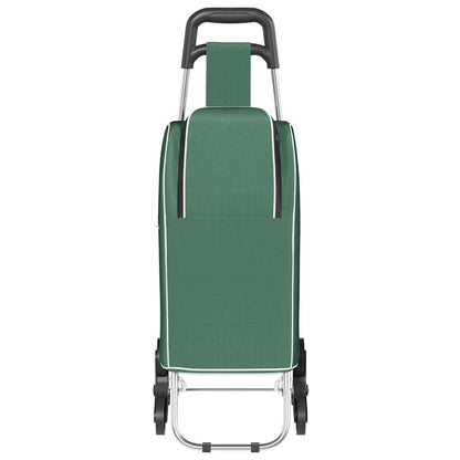 Shopping Trolley Folding Green 39.5 x 33 x 93 cm Oxford fabric
