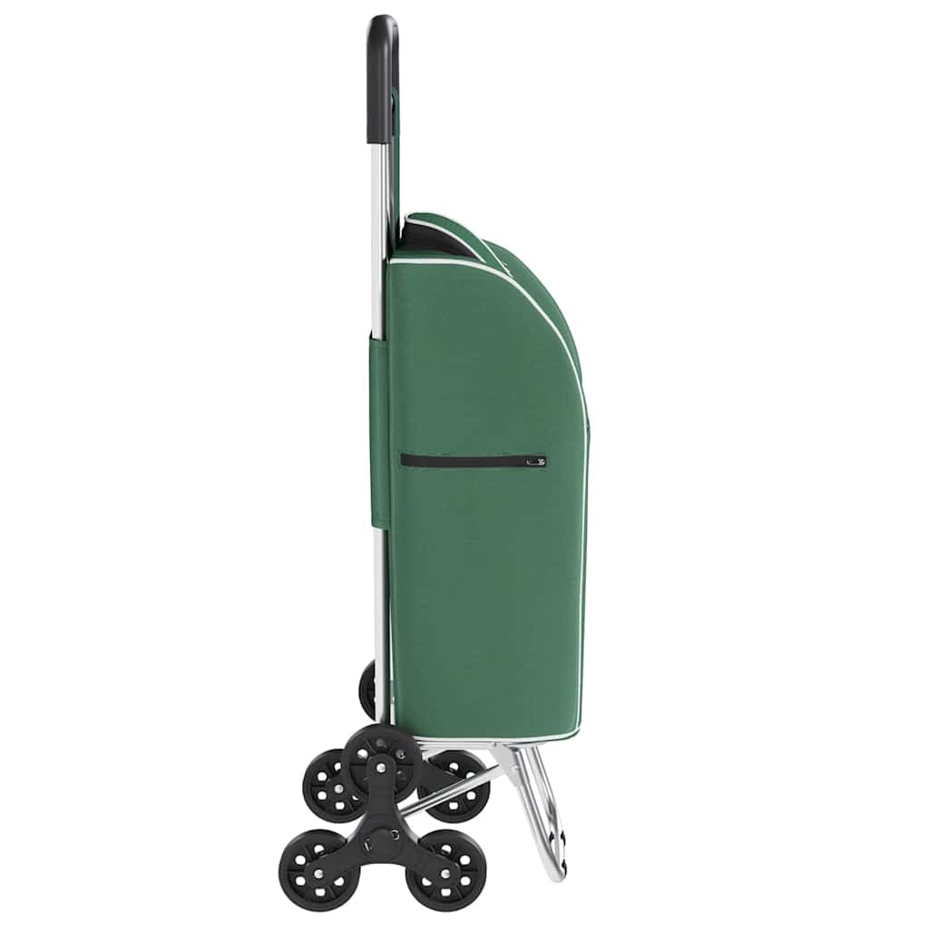 Shopping Trolley Folding Green 39.5 x 33 x 93 cm Oxford fabric
