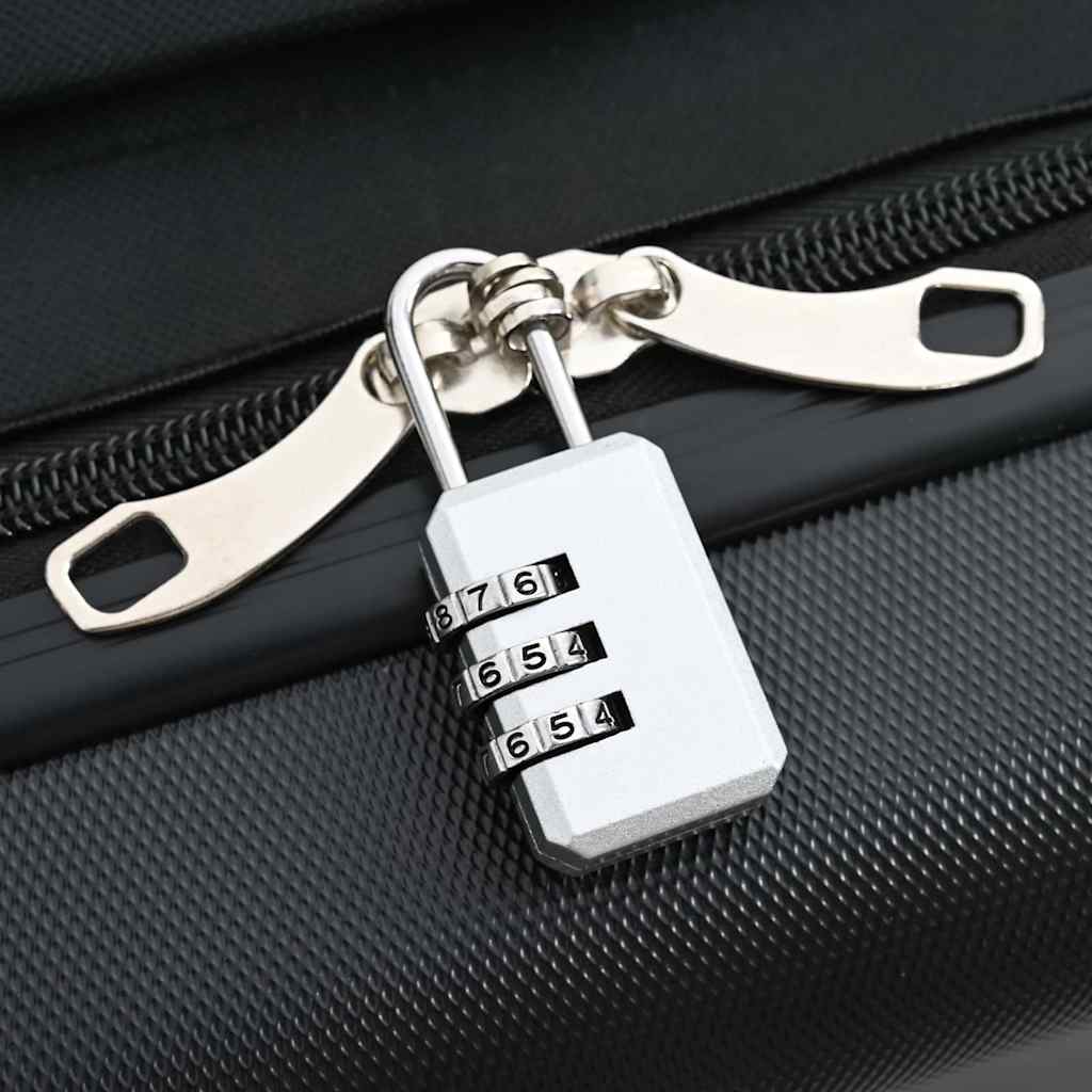Suitcase Folding with Lock Black 43 x 27 x 66 cm ABS Plastic