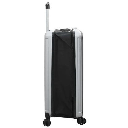Suitcase Folding with Lock Silver 50 x 30 x 76 cm ABS Plastic