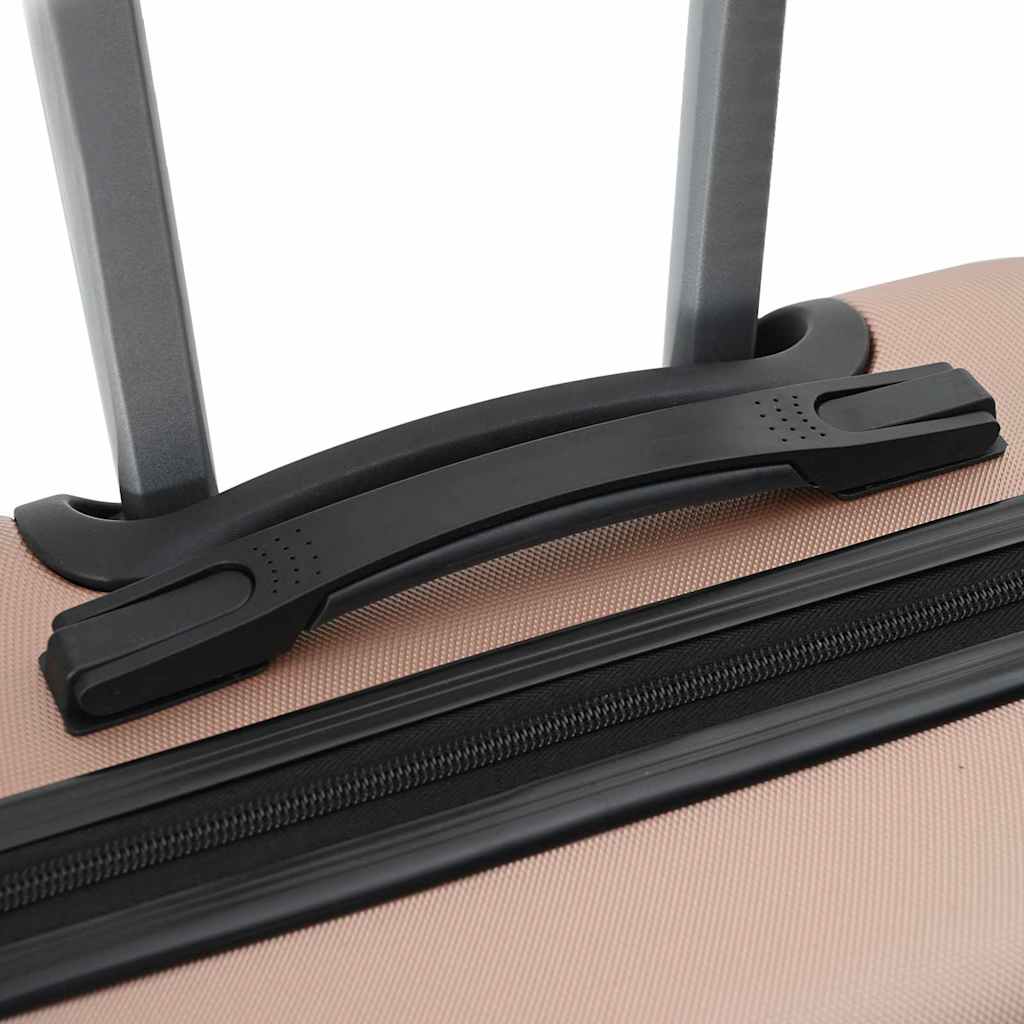 Suitcase with Lock 3 pcs Rose Gold 50 x 31 x 78 cm ABS Plastic