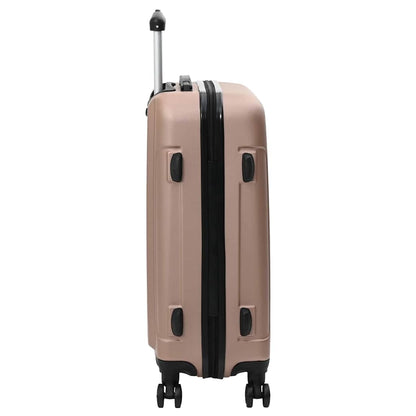 Suitcase with Lock 3 pcs Rose Gold 50 x 31 x 78 cm ABS Plastic
