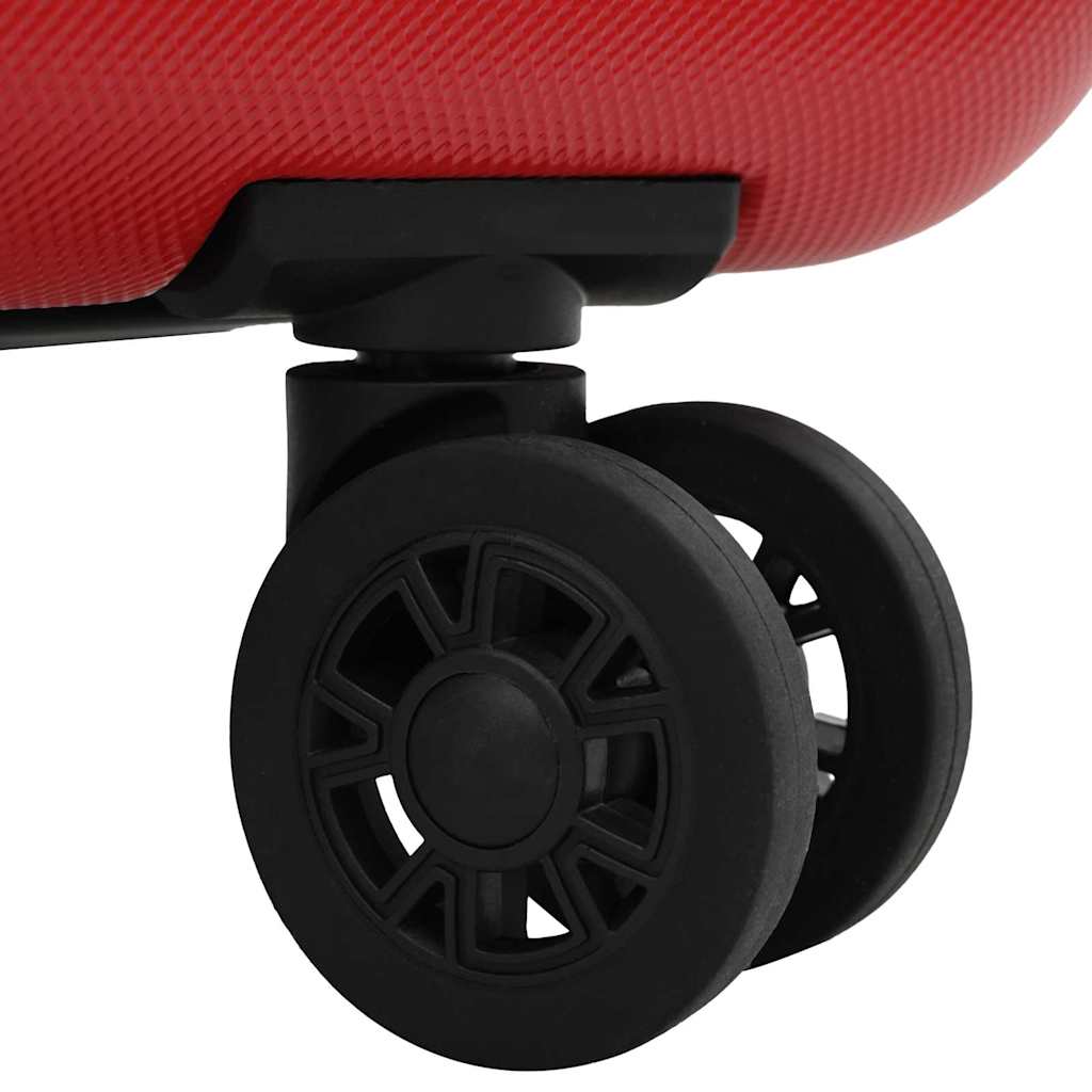 Suitcase Folding with Lock Red 34 x 23 x 55.5 cm ABS Plastic