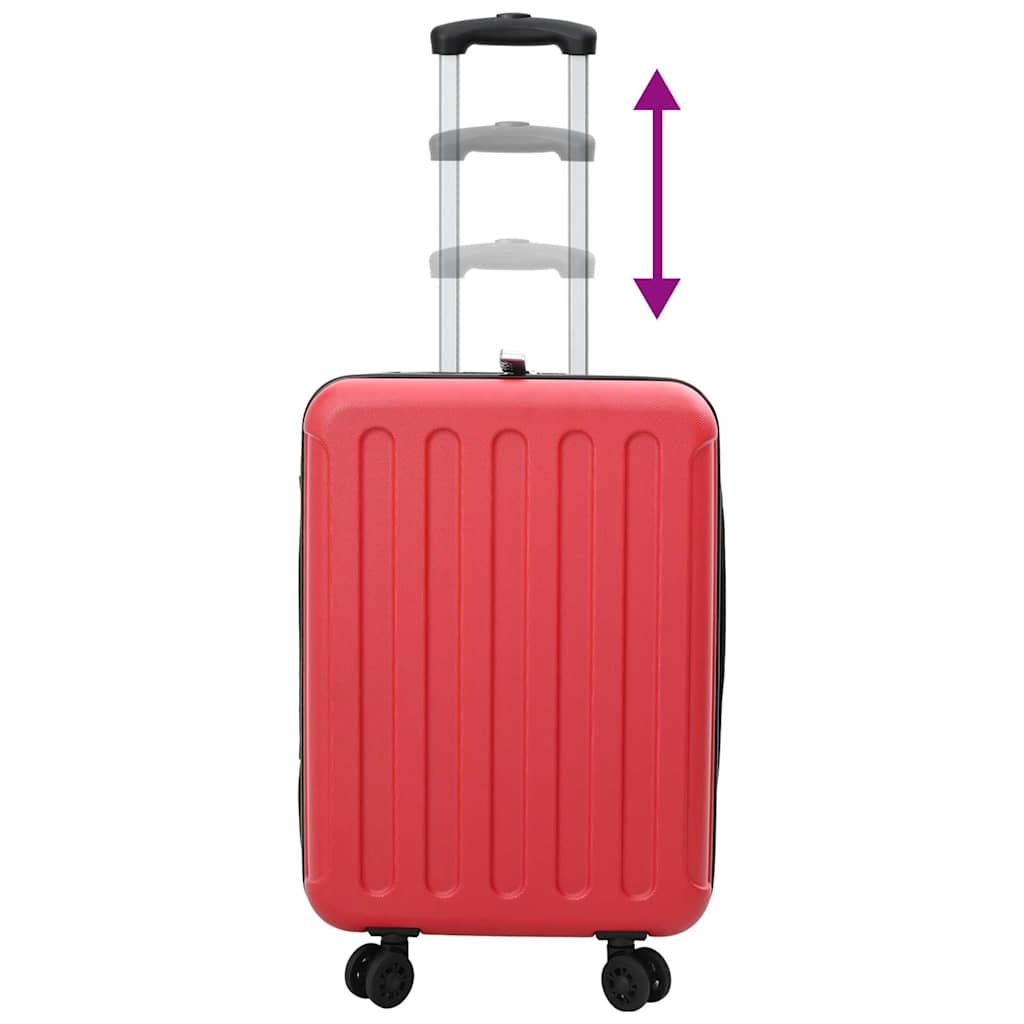 Suitcase Folding with Lock Red 34 x 23 x 55.5 cm ABS Plastic
