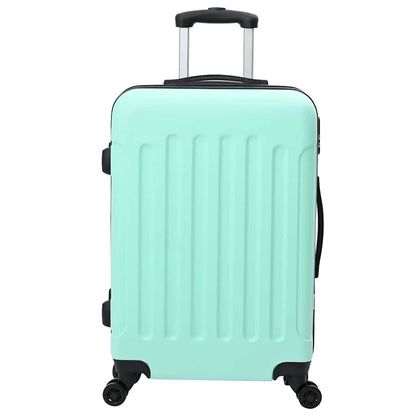 Suitcase with Lock 3 pcs Mint Green 50 x 31 x 78 cm ABS Plastic