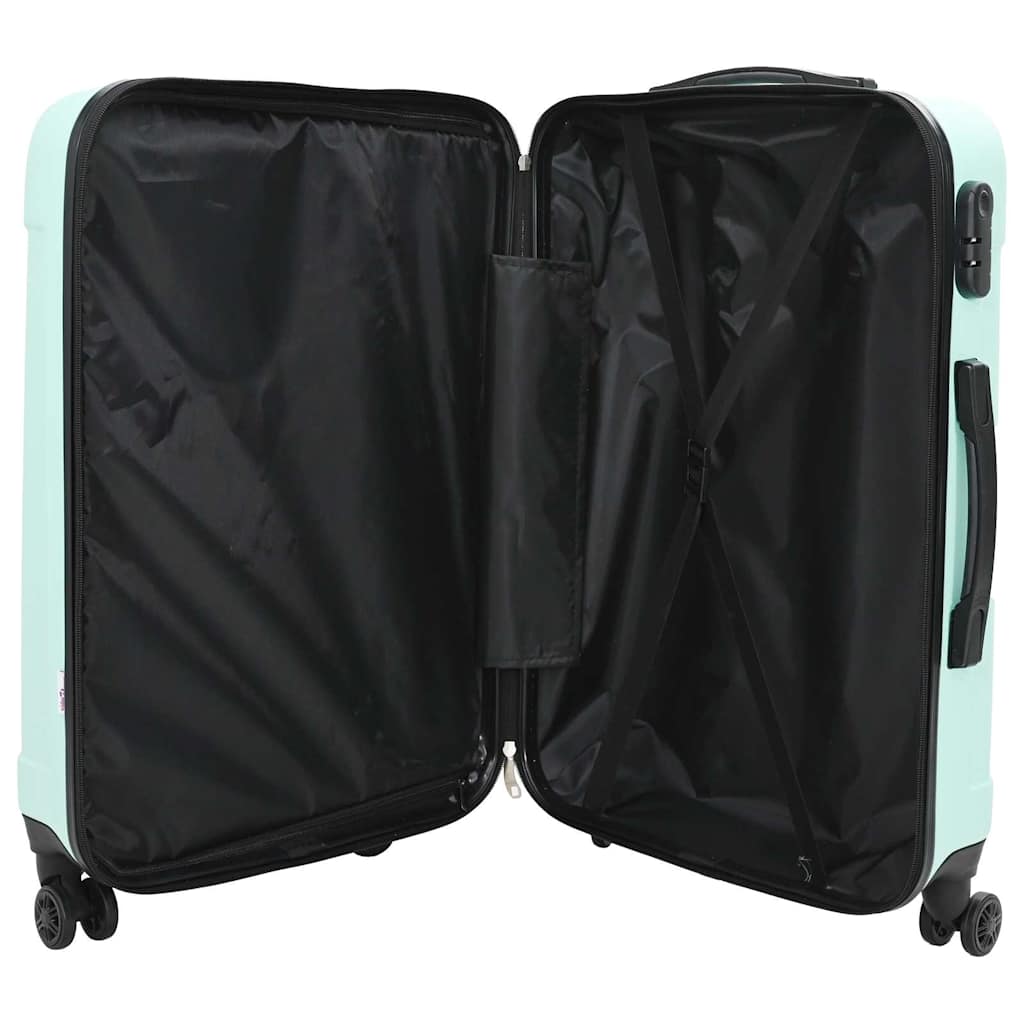 Suitcase with Lock 3 pcs Mint Green 50 x 31 x 78 cm ABS Plastic