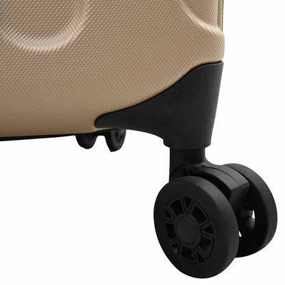 Suitcase Folding Champagne 34 x 23 x 55.5 cm ABS Plastic