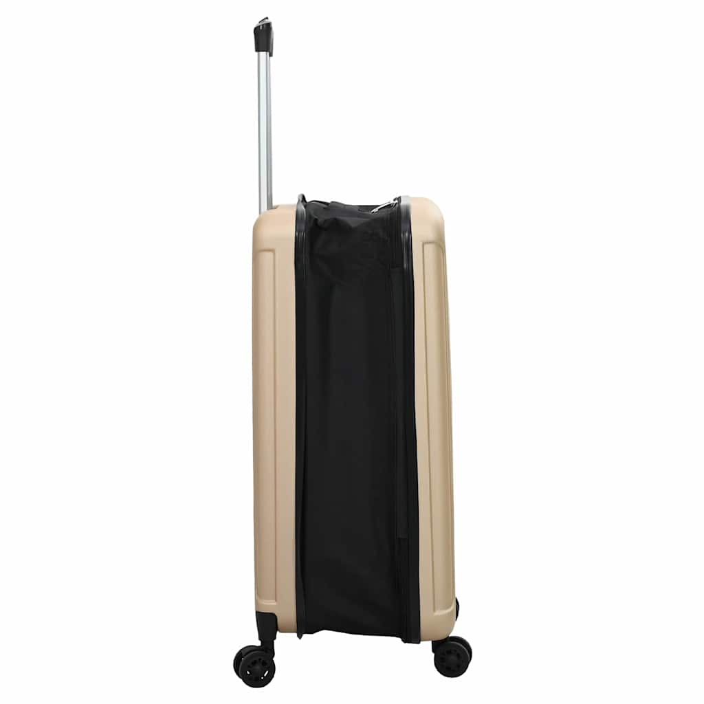 Suitcase Folding Champagne 43 x 27 x 66 cm ABS Plastic