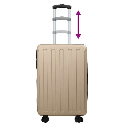 Suitcase Folding Champagne 50 x 30 x 76 cm ABS Plastic