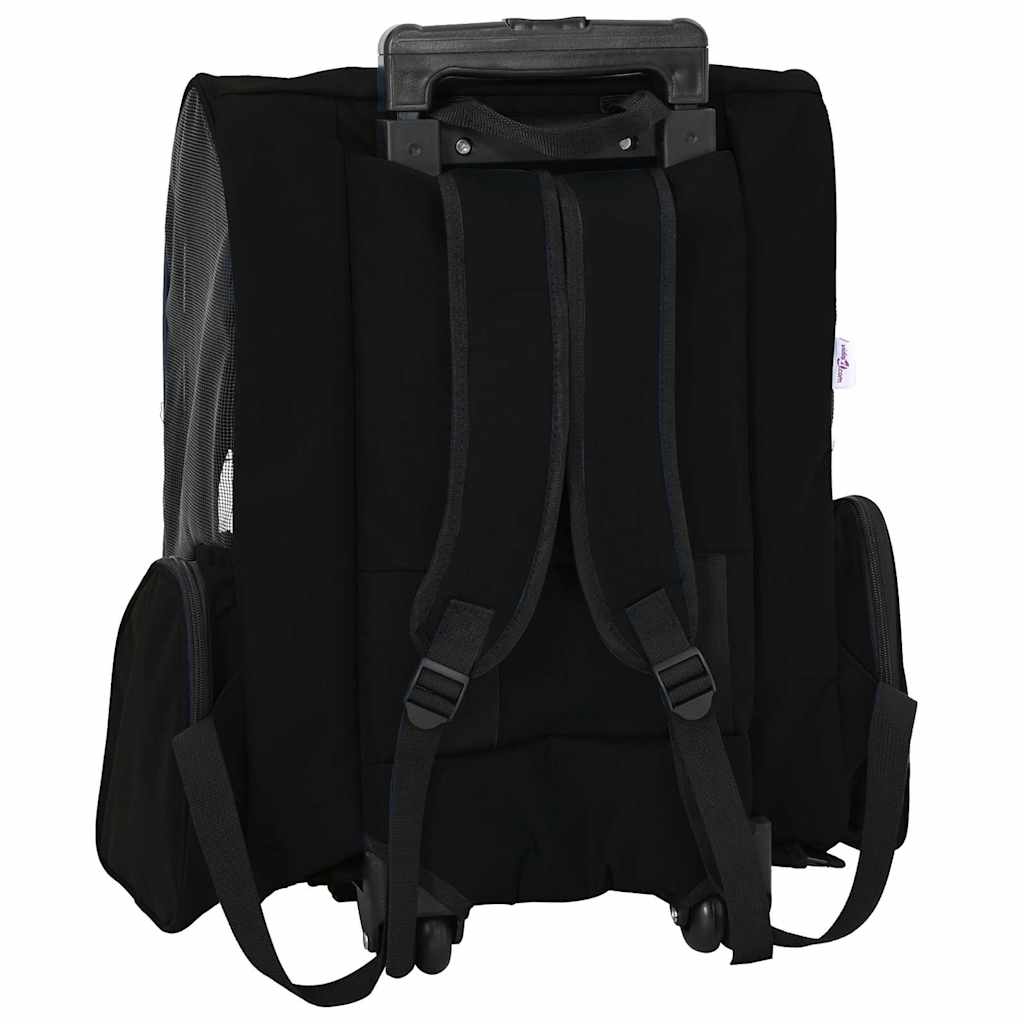 Pet Trolley 3-in-1 Design Black 48x32x(57-106) cm Oxford Fabric