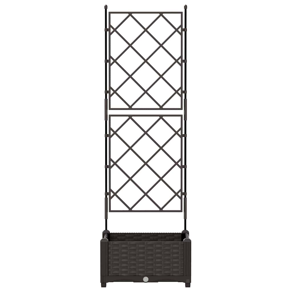 Garden Planter Brown 40 x 40 x 125.5 cm PP