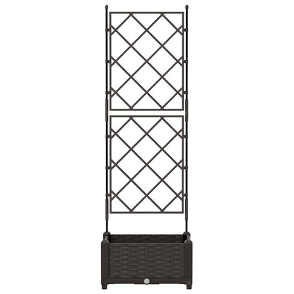 Garden Planter Brown 40 x 40 x 125.5 cm PP