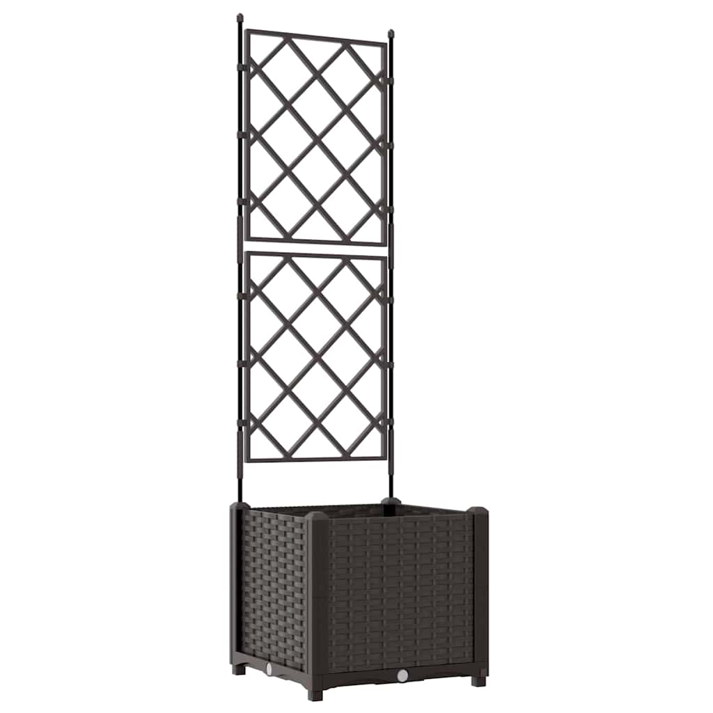 Garden Planter Brown 40 x 40 x 143 cm PP