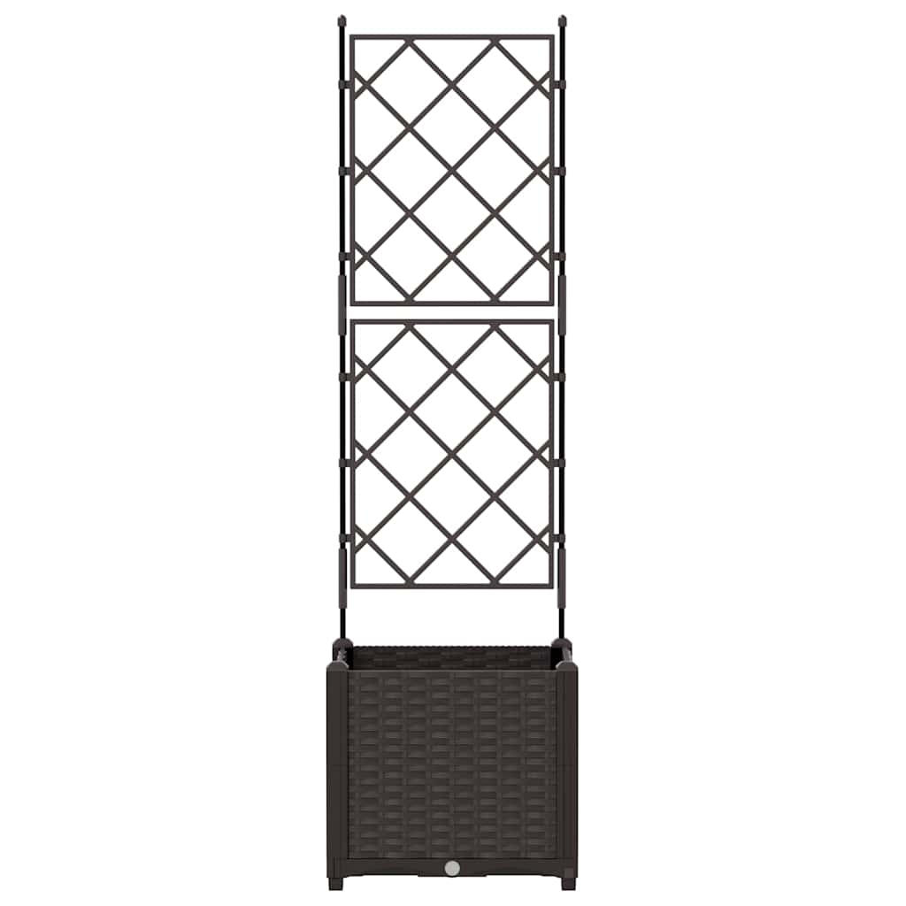 Garden Planter Brown 40 x 40 x 143 cm PP