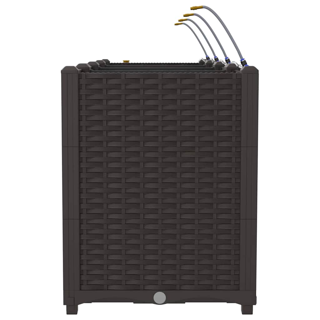 Garden Planter 4 pcs Brown 160 x 40 x 52 cm PP