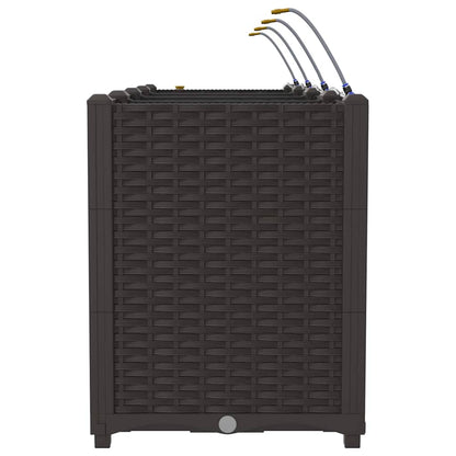 Garden Planter 4 pcs Brown 160 x 40 x 52 cm PP