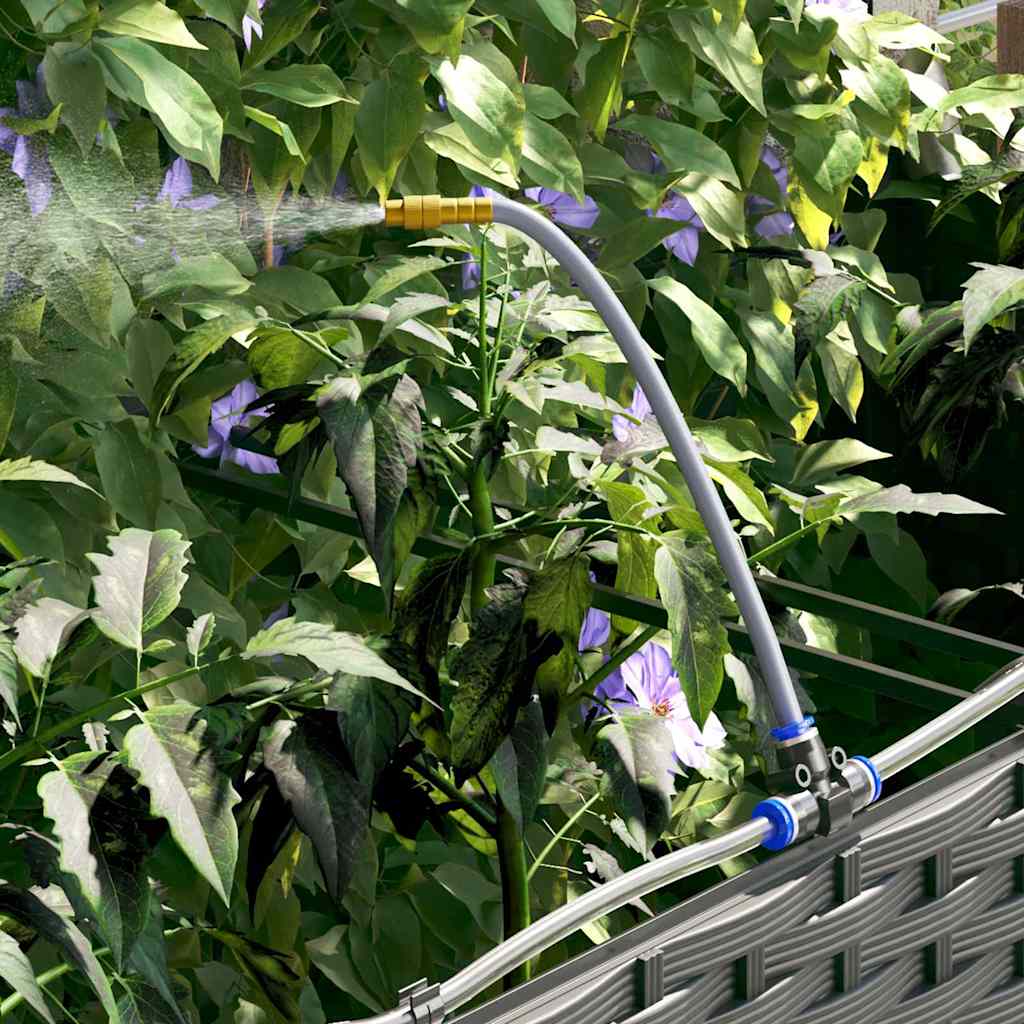 Garden Planter 3 pcs Black 120 x 40 x 37.5 cm PP