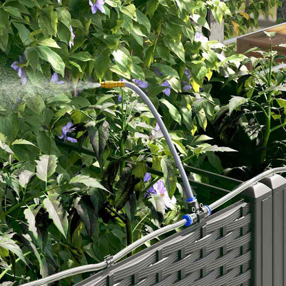 Garden Planter 2 pcs Black 80 x 40 x 142 cm PP