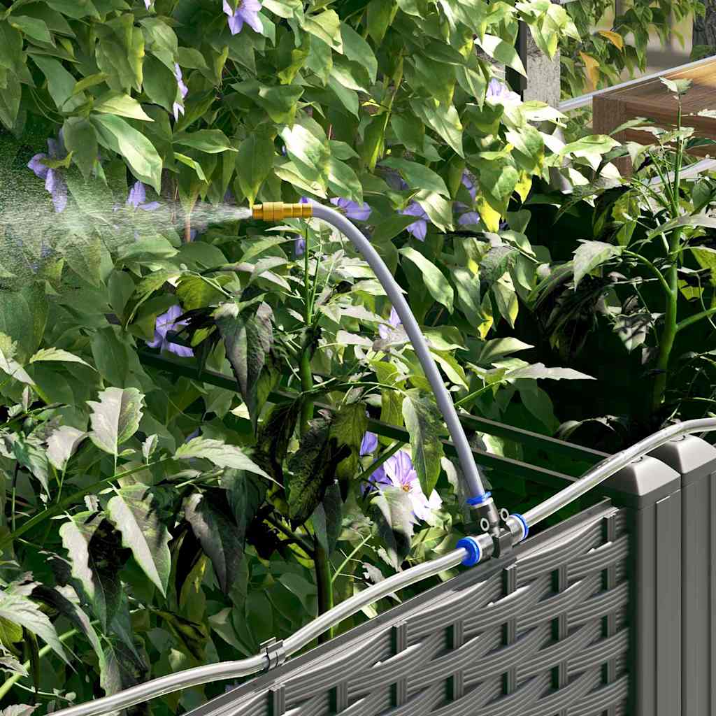 Garden Planter 3 pcs Black 120 x 40 x 142 cm PP