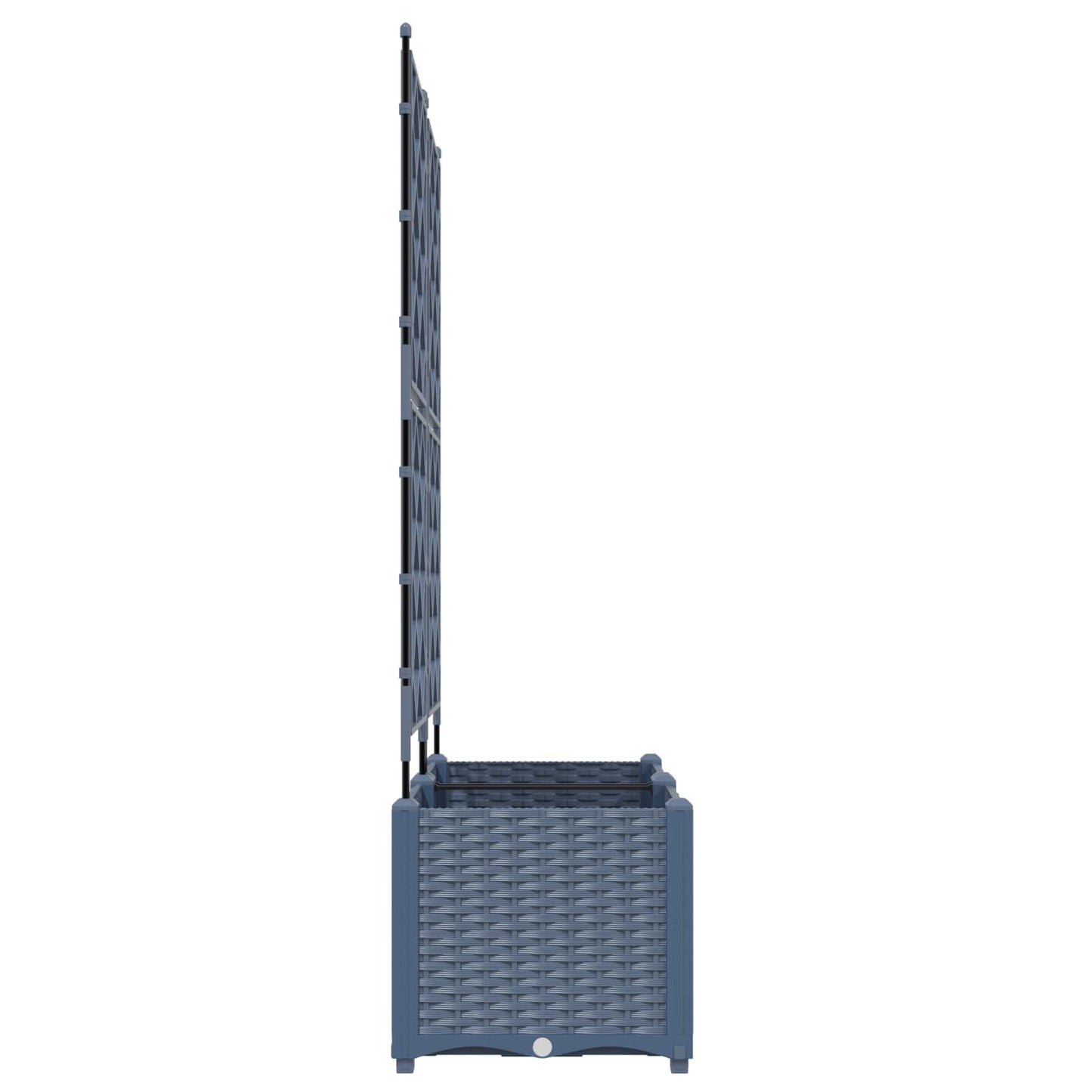 Garden Planter 2 pcs Grey 80 x 40 x 143 cm PP