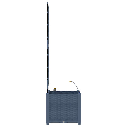 Garden Planter Grey 40 x 40 x 142 cm PP