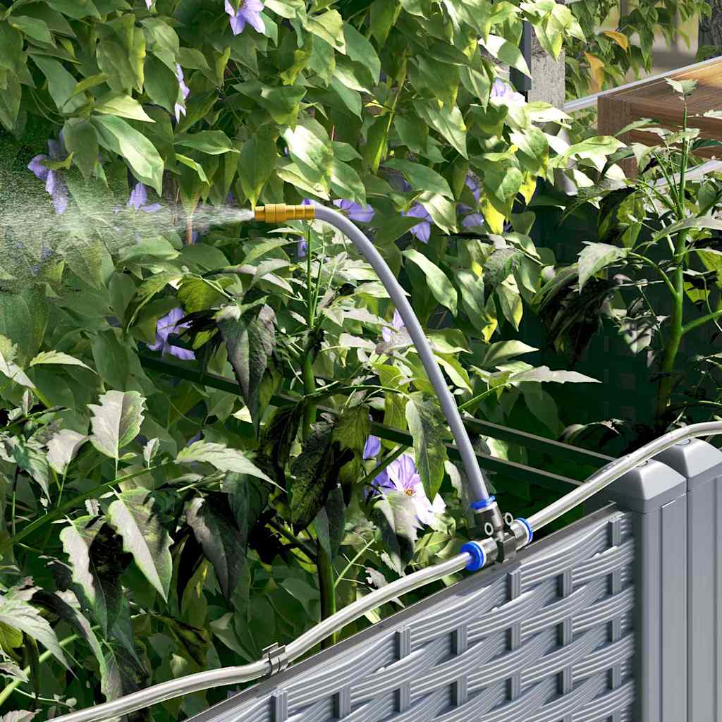 Garden Planter 5 pcs LiGht Grey 120 x 120 x 142 cm PP