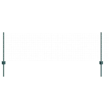 Embedded Fence Post 5 pcs Green 100 cm Powder-Coated Steel