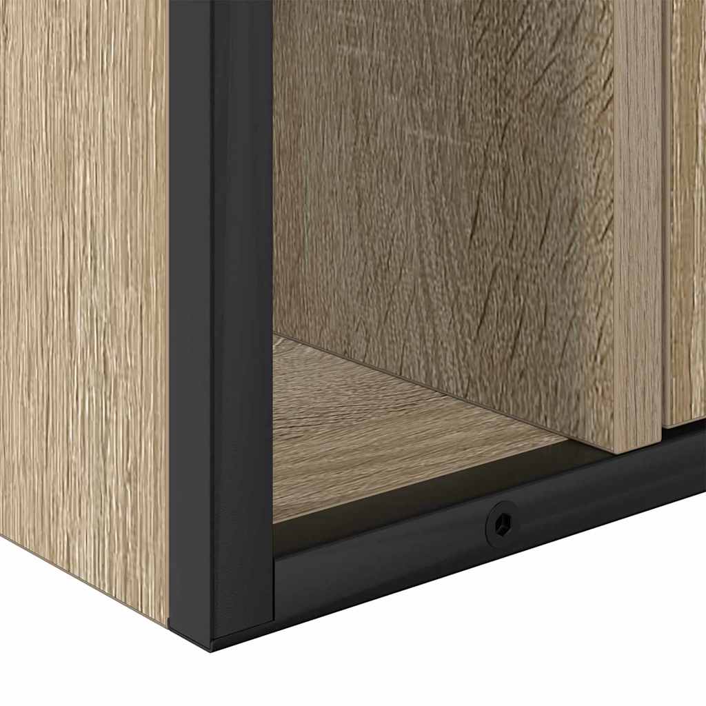 Mirror Cabinet Sonoma Oak 60 x 16 x 60 cm Engineered Wood