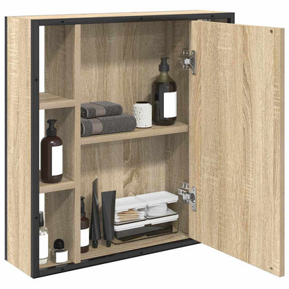 Mirror Cabinet Sonoma Oak 60 x 16 x 60 cm Engineered Wood