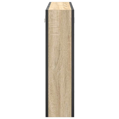 Mirror Cabinet Sonoma Oak 60 x 16 x 60 cm Engineered Wood