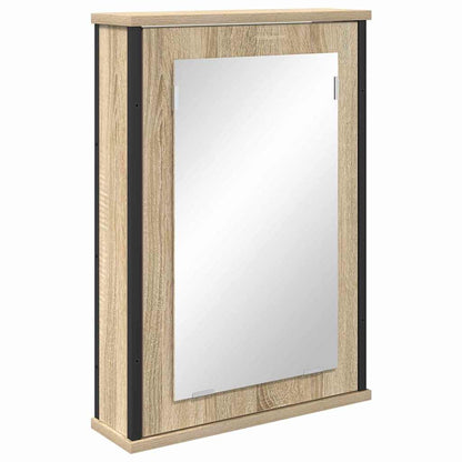 Mirror Cabinet Sonoma Oak 42 x 12 x 60 cm Engineered Wood