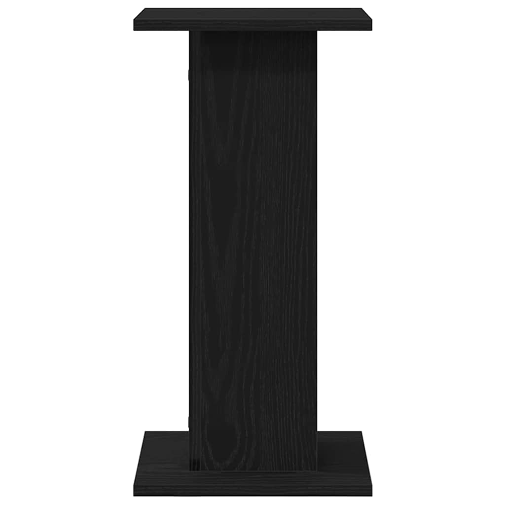 Speaker Stands 2 pcs Black Oak 30 x 30 x 60 cm Engineered Wood