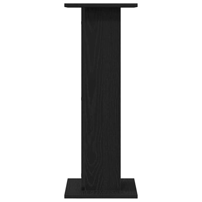 Speaker Stands 2 pcs Black Oak 30 x 30 x 80 cm Engineered Wood