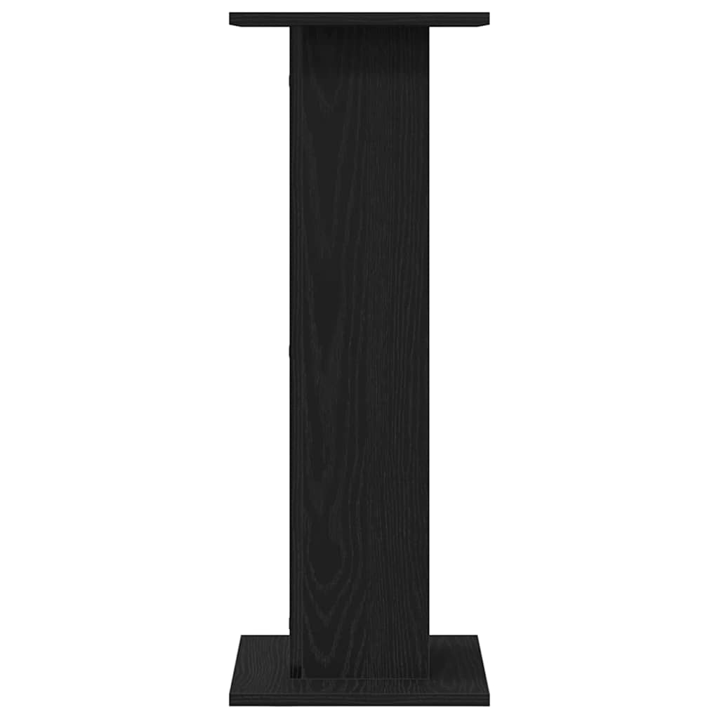 Speaker Stands 2 pcs Black Oak 30 x 30 x 80 cm Engineered Wood