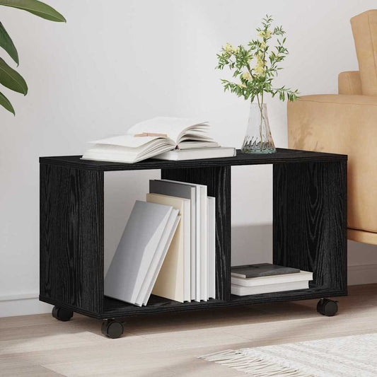 End Table Black Oak 72 x 33 x 42.5 cm Engineered wood