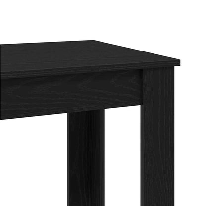 Bar Table Black Oak 51 x 50 x 103.5 cm Engineered Wood