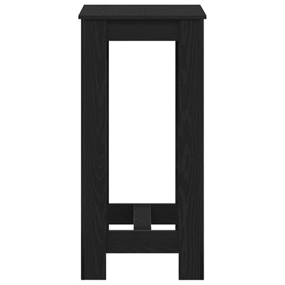 Bar Table Black Oak 51 x 50 x 103.5 cm Engineered Wood