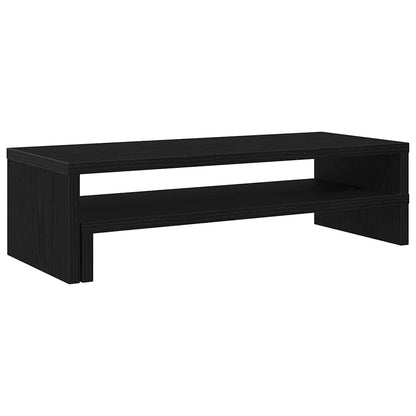 Monitor Stand Black Oak 54x22x15 cm Engineered Wood