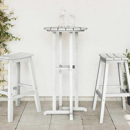 Bar Table White 55 x 55 x 107 cm HDPE