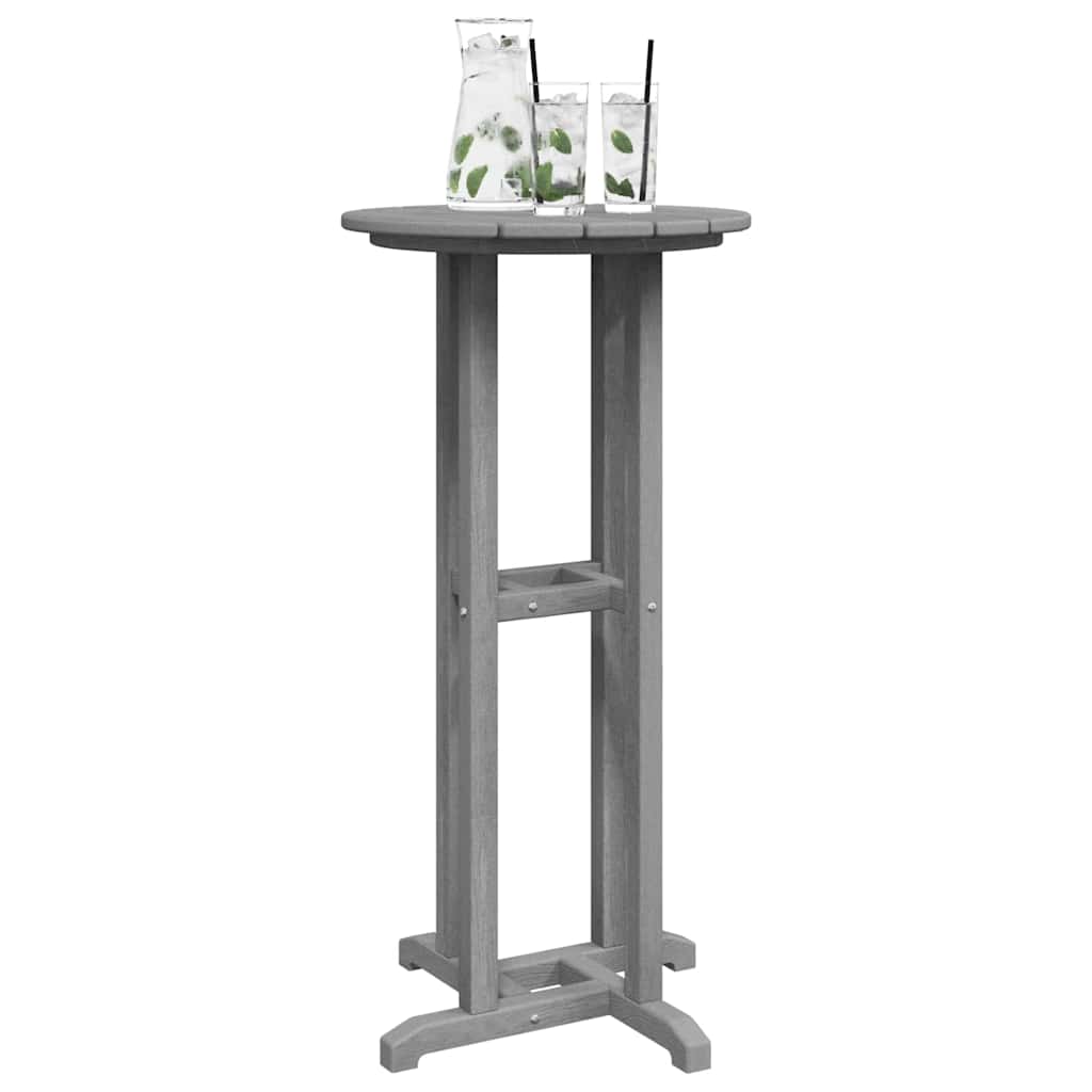 Bar Table Light grey 55 x 55 x 107 cm HDPE