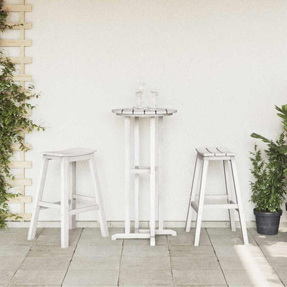 Bar Stool 2 pcs White 52 x 43 x 73.5cm HDPE