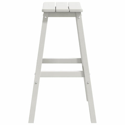 Bar Stool 2 pcs White 52 x 43 x 73.5cm HDPE