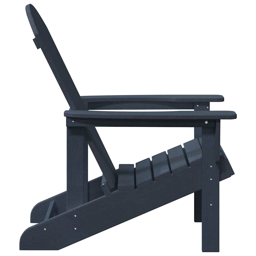 Adirondack Chair Navy Blue 82 x 74 x 92 cm HDPE