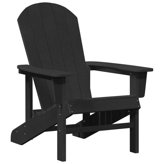 Adirondack Chair Black HDPE