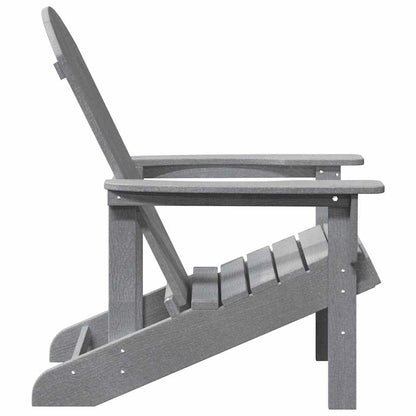 Adirondack Chair Light Grey 82 x 74 x 92 cm HDPE
